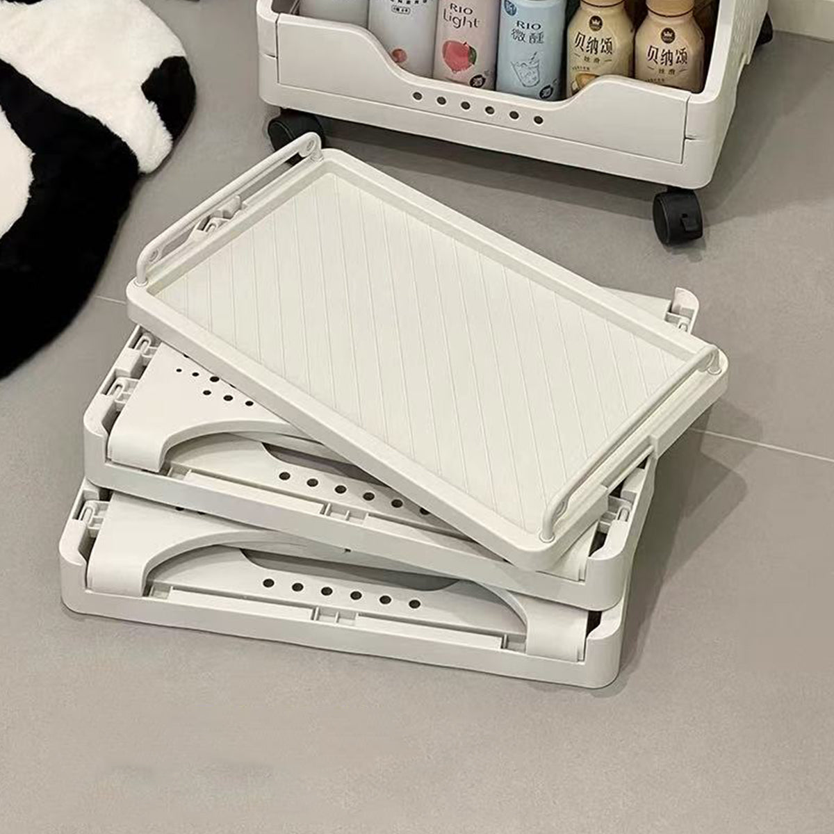 3 Tier Storage Carts Two Colours Organiser | StorageOZ