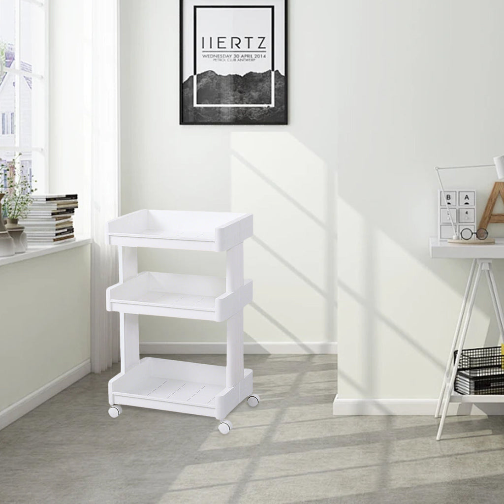 3 Tier Rolling Bathroom Cart Two Widths Set | StorageOZ
