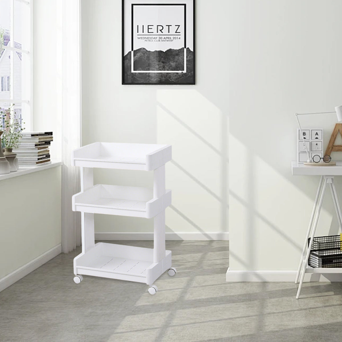 3 Tier Rolling Bathroom Cart Two Widths Set | StorageOZ