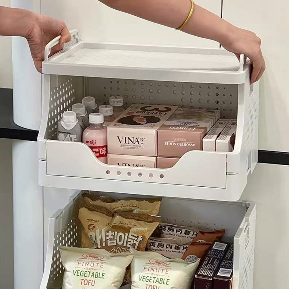 3 Tier Storage Carts Two Colours Organiser | StorageOZ
