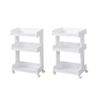 3 Tier Rolling Bathroom Cart Two Widths Set | StorageOZ