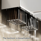 Stainless Wall Knife Rack Two Lengths Set | StorageOZ