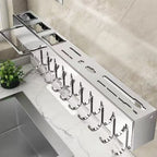 Stainless Wall Knife Rack Two Lengths Set | StorageOZ
