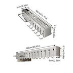 Stainless Wall Knife Rack Two Lengths Set | StorageOZ
