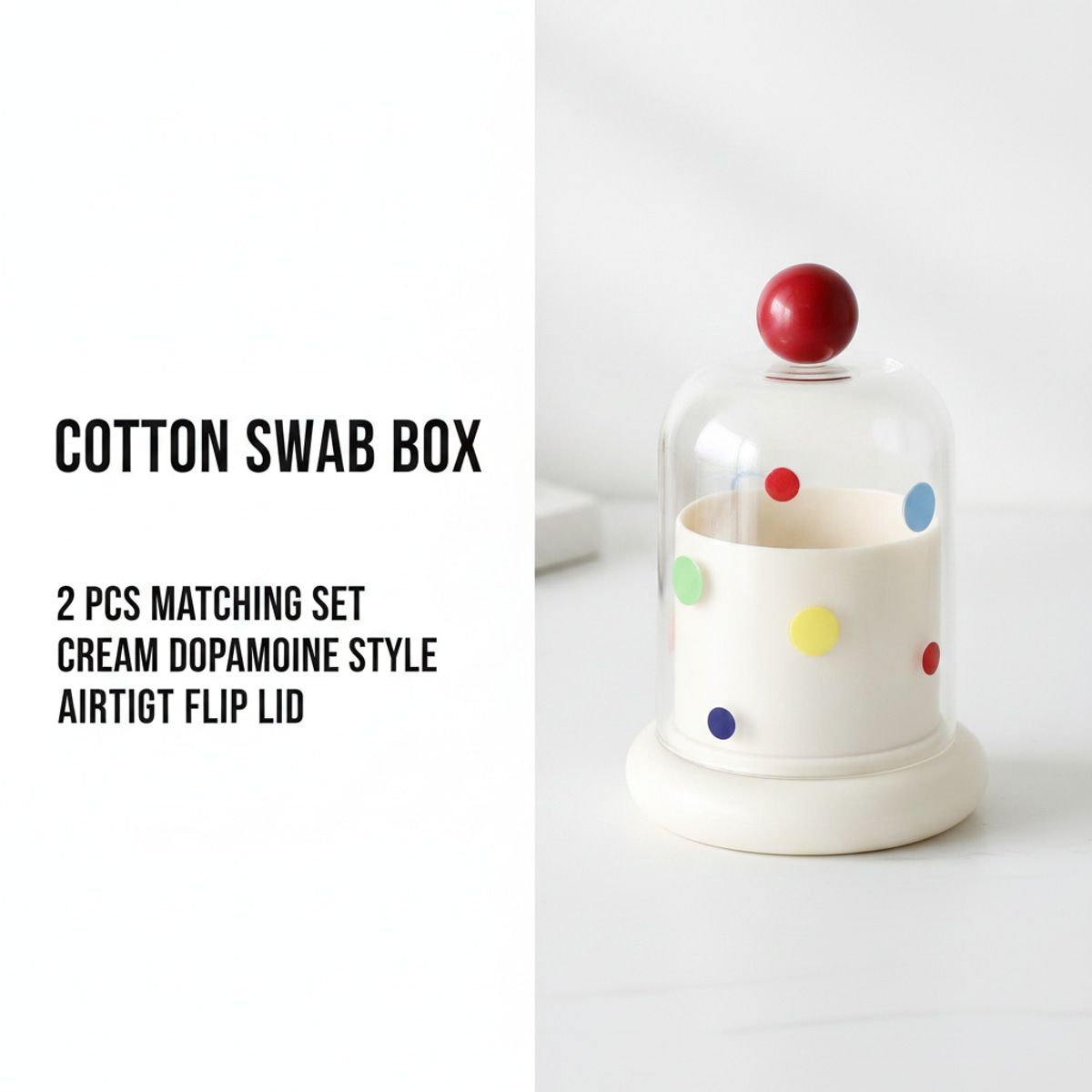 2 Pcs Cotton Swab Storage Boxes Organiser | StorageOZ