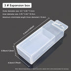 20 Pcs Mini Telescopic Storage Boxes Three Sizes | StorageOZ