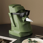 Head Shaped Desktop Tissue Box Three Colours | StorageOZ