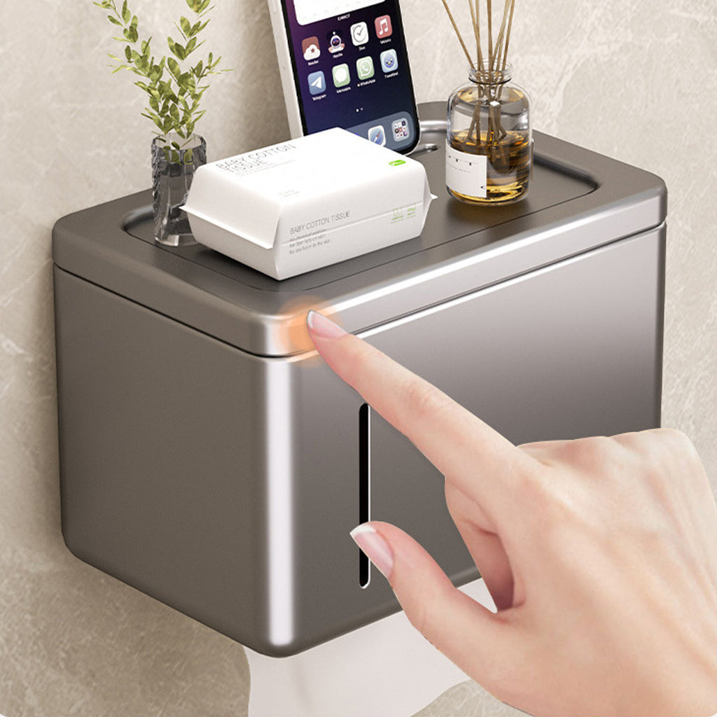 Wall Toilet Paper Box Two Colours Organiser | StorageOZ