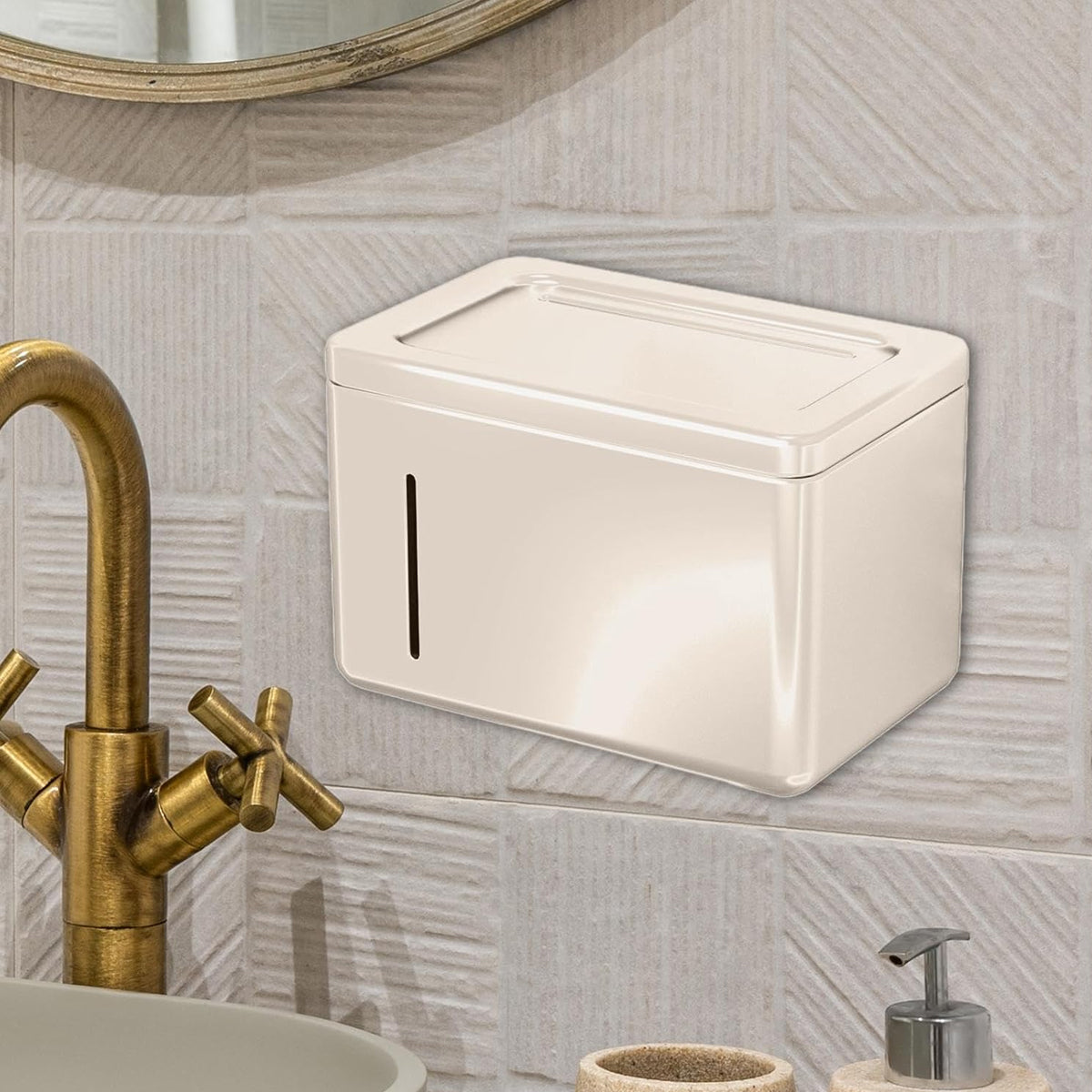 Wall Toilet Paper Box Two Colours Organiser | StorageOZ
