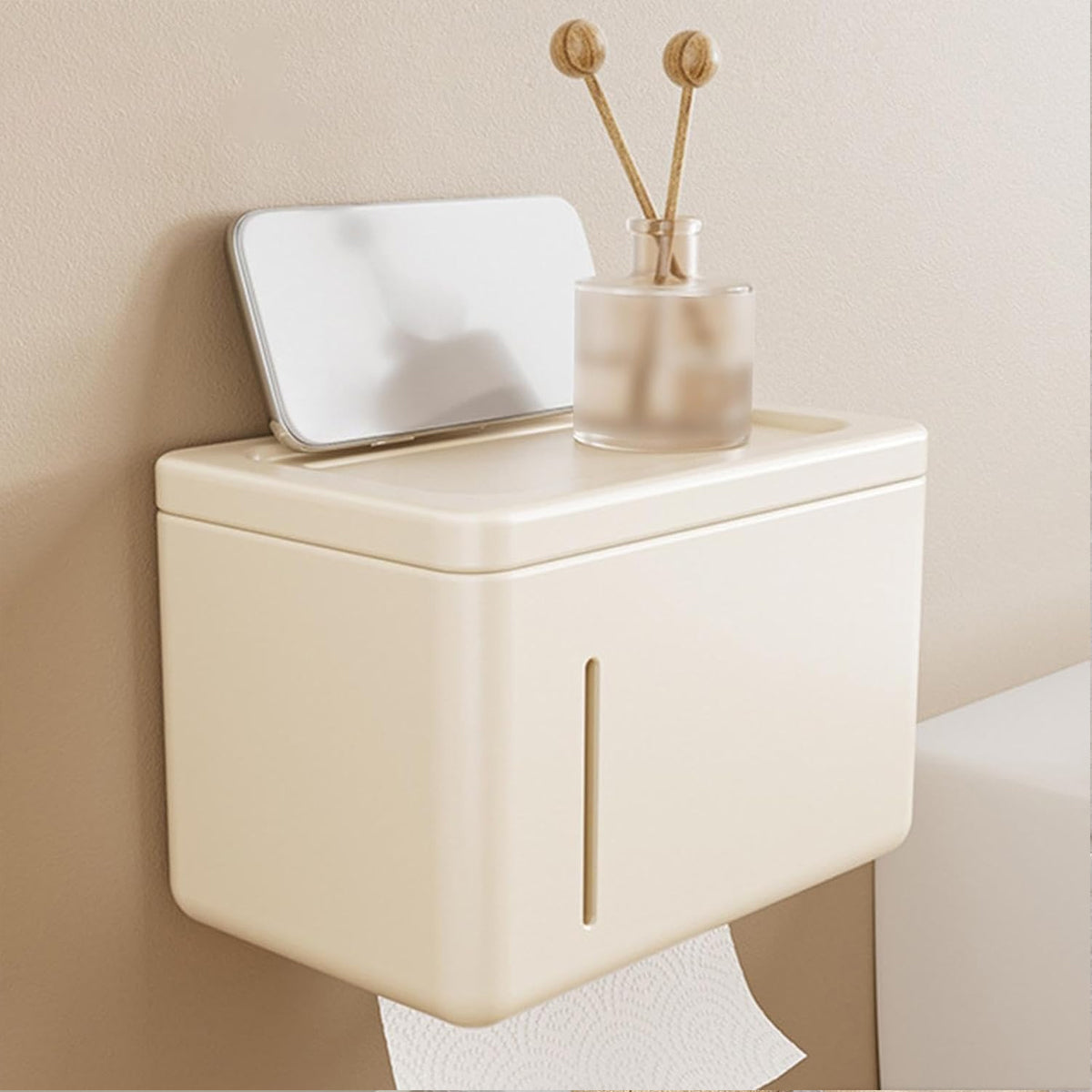Wall Toilet Paper Box Two Colours Organiser | StorageOZ