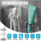 Suction Wall Toothbrush Holder Organiser | StorageOZ