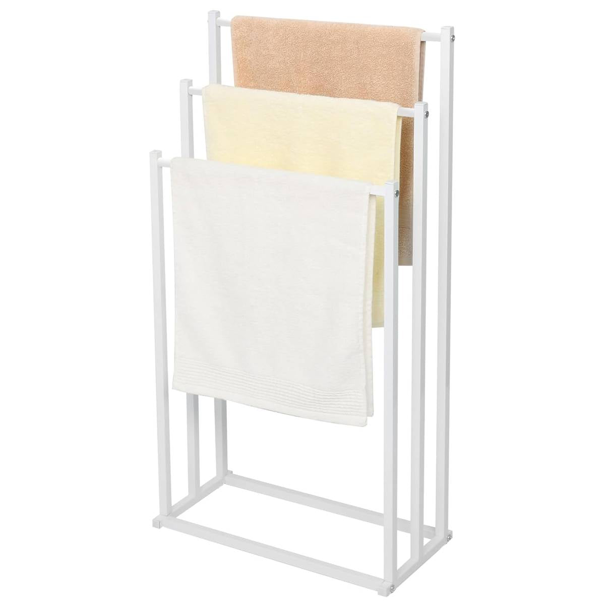 White Bathroom Towel Storage Rack Organiser | StorageOZ