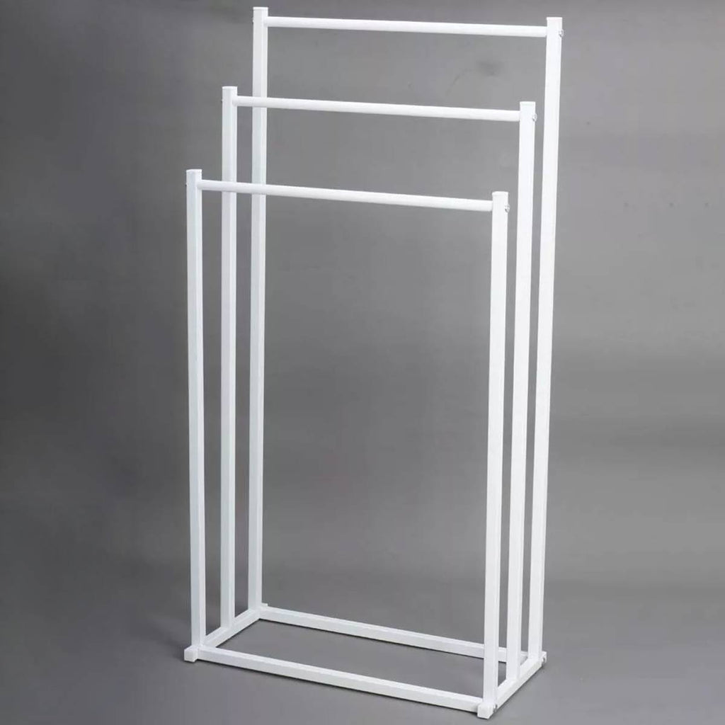 White Bathroom Towel Storage Rack Organiser | StorageOZ
