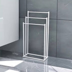 White Bathroom Towel Storage Rack Organiser | StorageOZ