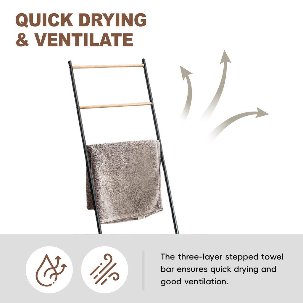 L Shaped Towel Drying Rack Two Colours Set | StorageOZ