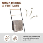 L Shaped Towel Drying Rack Two Colours Set | StorageOZ