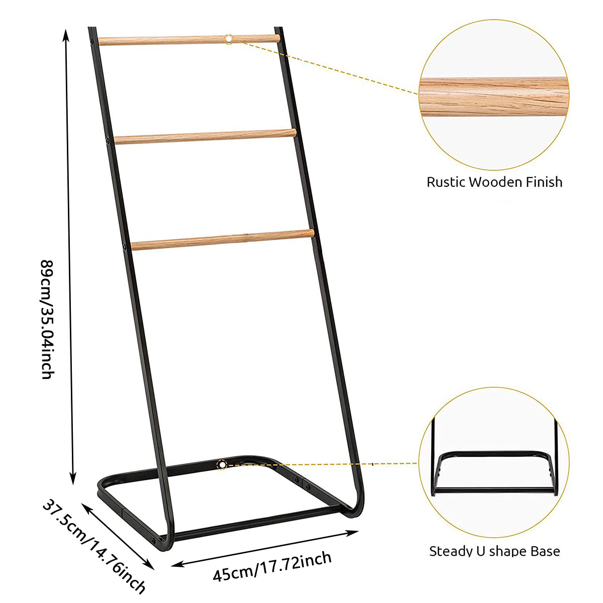 L Shaped Towel Drying Rack Two Colours Set | StorageOZ