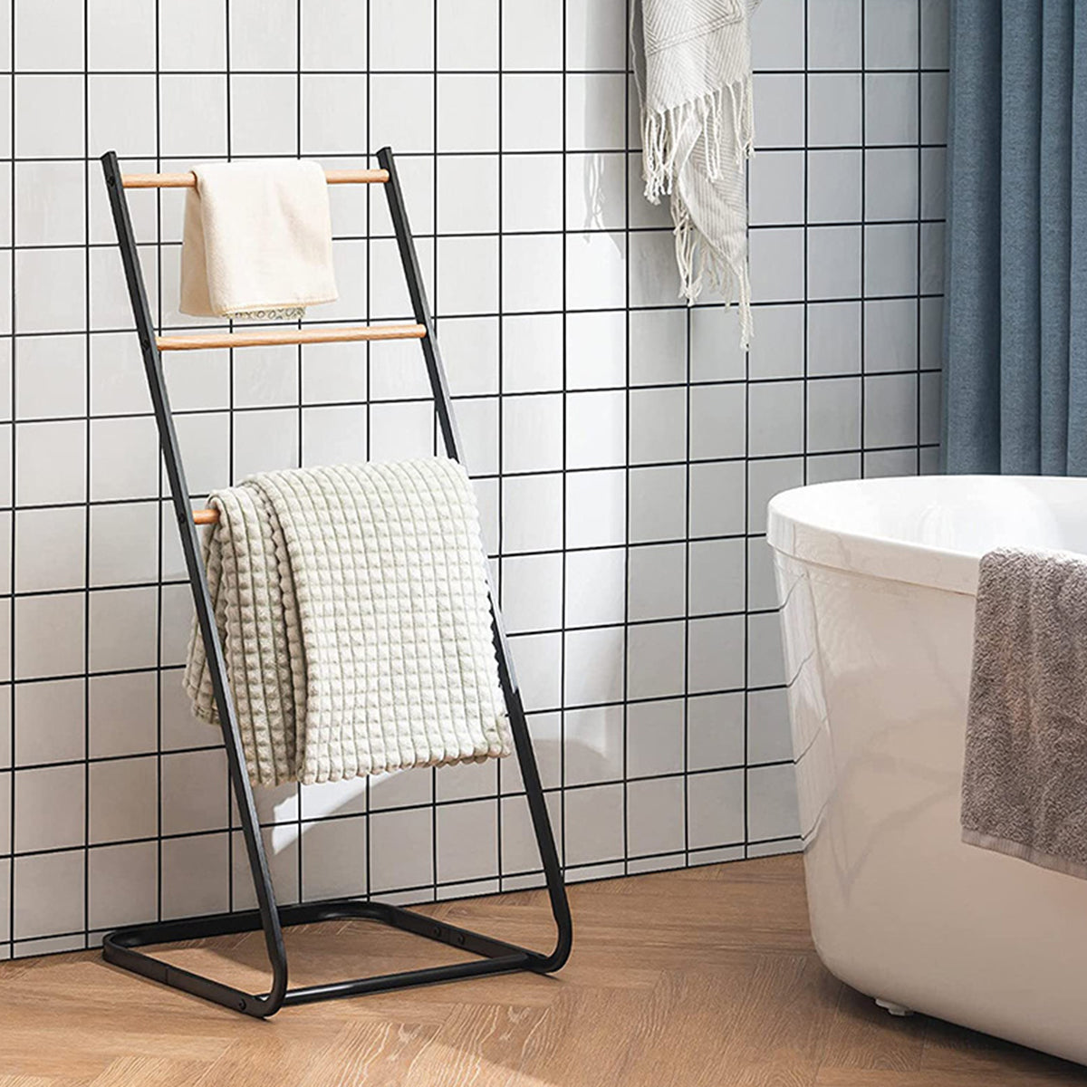 L Shaped Towel Drying Rack Two Colours Set | StorageOZ
