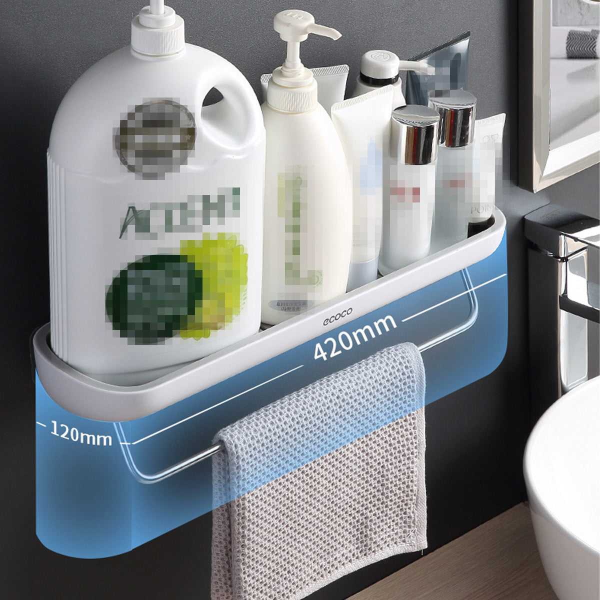 Rustproof Wall Storage Rack Two Colours Set | StorageOZ
