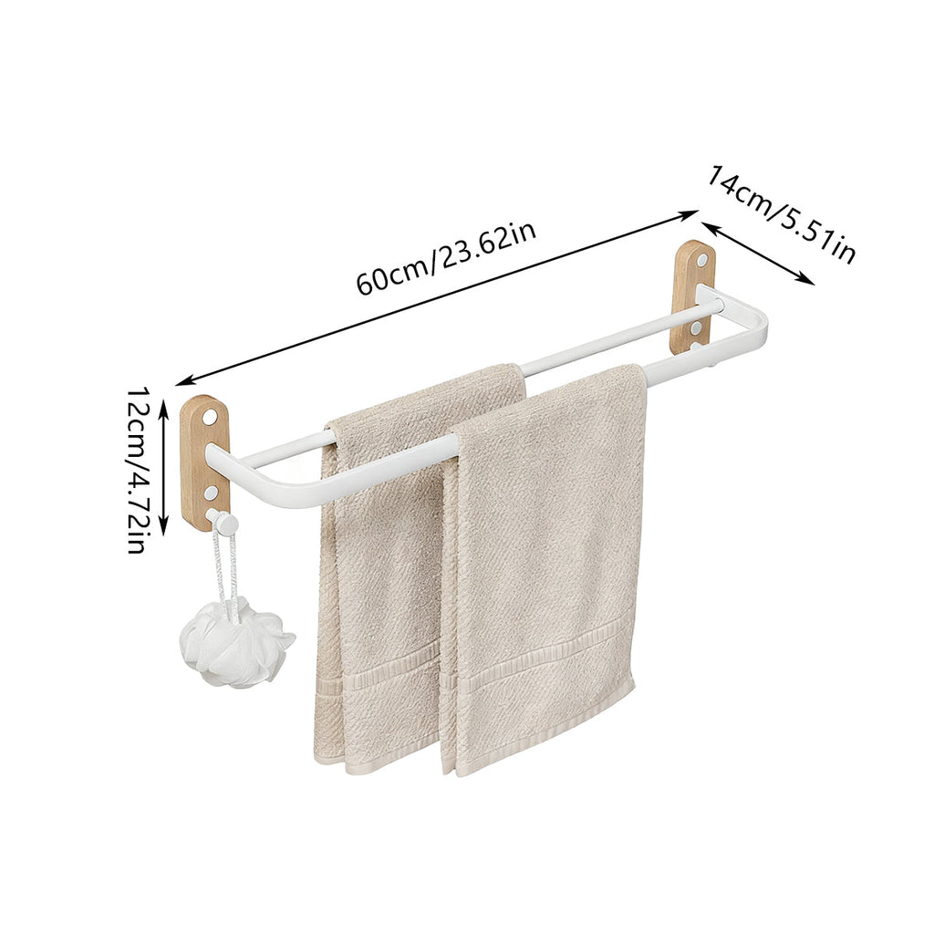 Towel Racks Two Colours Bath Organiser Set | StorageOZ