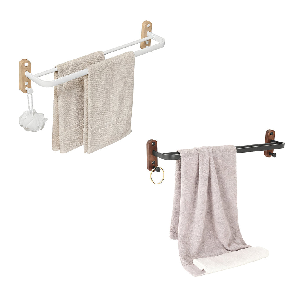 Towel Racks Two Colours Bath Organiser Set | StorageOZ