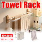 Towel Racks Two Colours Bath Organiser Set | StorageOZ