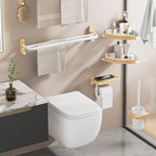 Towel Racks Two Colours Bath Organiser Set | StorageOZ