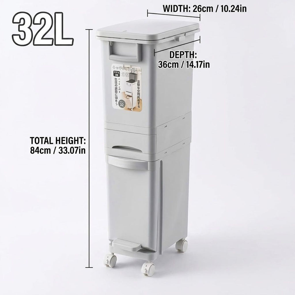 Trash Can Home Waste Storage Organiser Set | StorageOZ