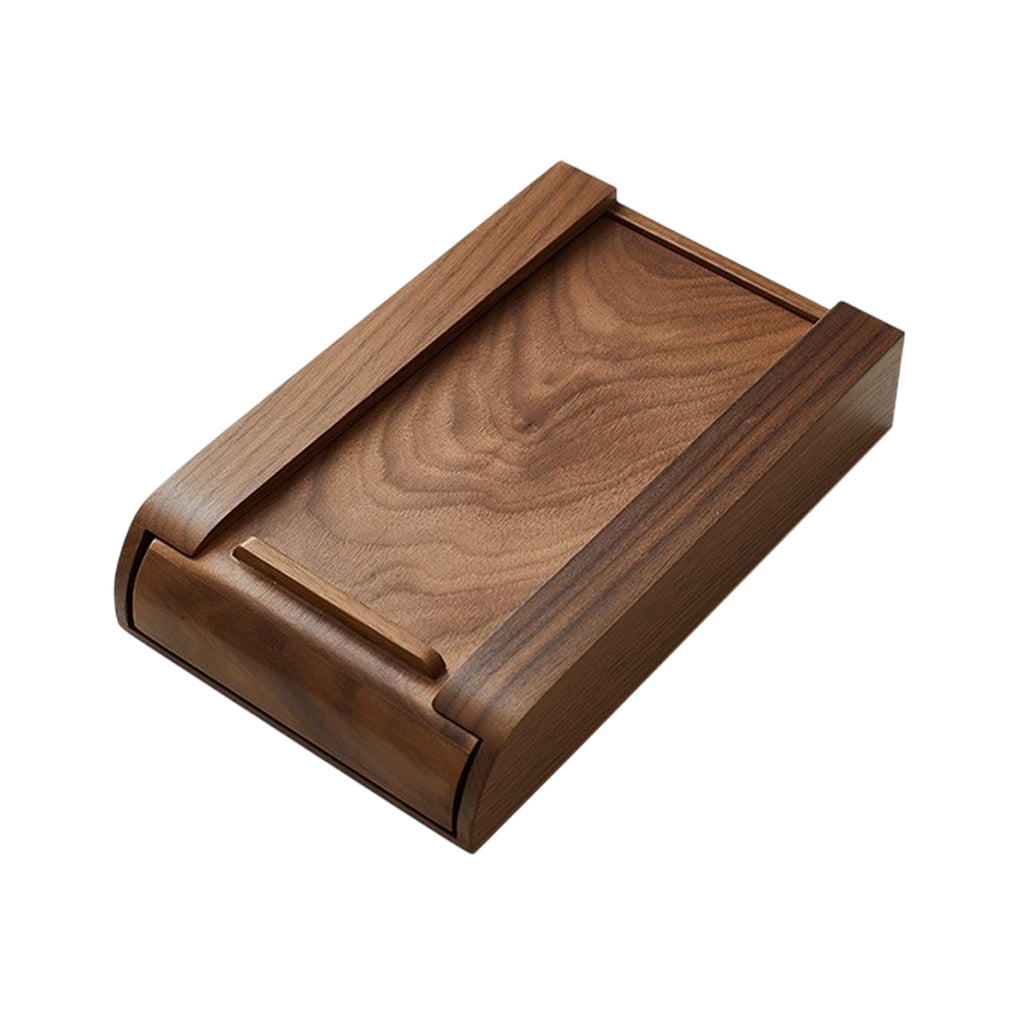 Walnut Pull Out Desk Drawer Box Organiser | StorageOZ