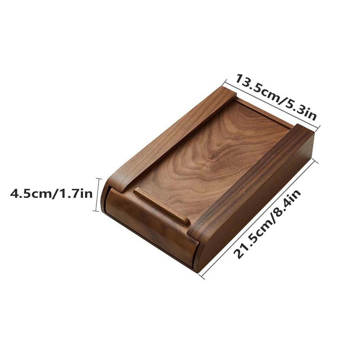 Walnut Pull Out Desk Drawer Box Organiser | StorageOZ