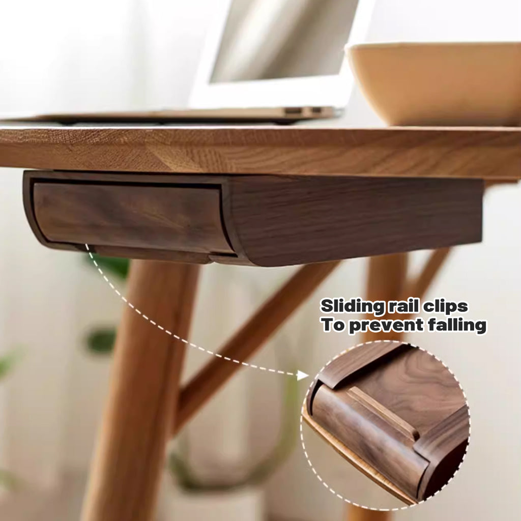Walnut Pull Out Desk Drawer Box Organiser | StorageOZ
