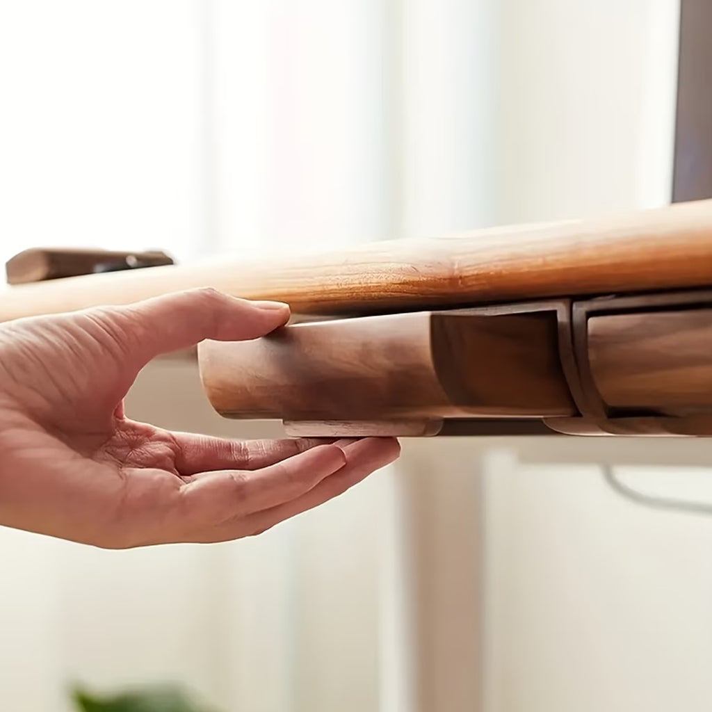 Walnut Pull Out Desk Drawer Box Organiser | StorageOZ