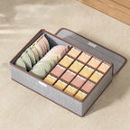 2 Pcs Cotton Linen Underwear Boxes Two Colours | StorageOZ