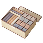 2 Pcs Cotton Linen Underwear Boxes Two Colours | StorageOZ