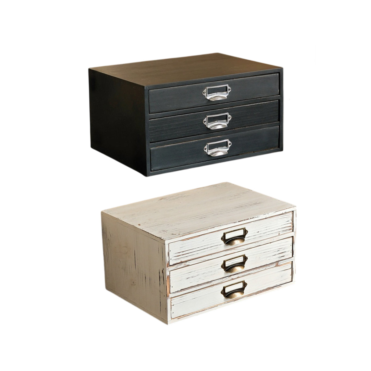 3 Drawer Wood Organiser Two Colours Rack | StorageOZ