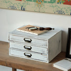 3 Drawer Wood Organiser Two Colours Rack | StorageOZ