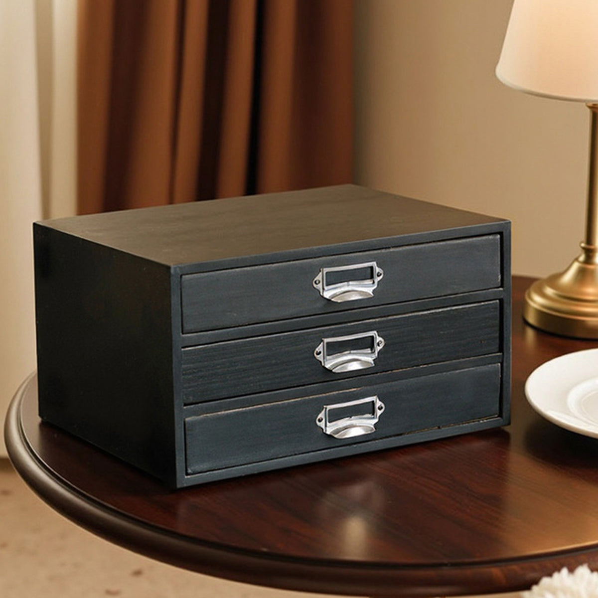 3 Drawer Wood Organiser Two Colours Rack | StorageOZ