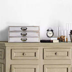3 Drawer Wood Organiser Two Colours Rack | StorageOZ