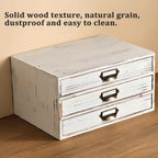 3 Drawer Wood Organiser Two Colours Rack | StorageOZ