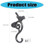 2 Pcs Bird Shape Wall Hook Storage Organiser | StorageOZ