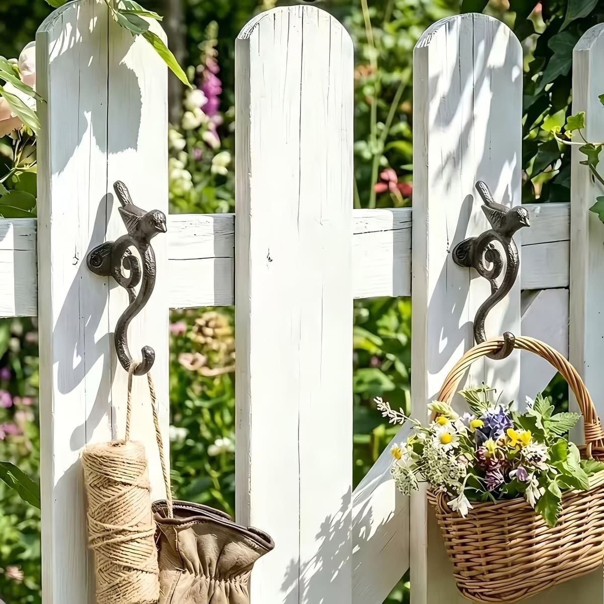 2 Pcs Bird Shape Wall Hook Storage Organiser | StorageOZ