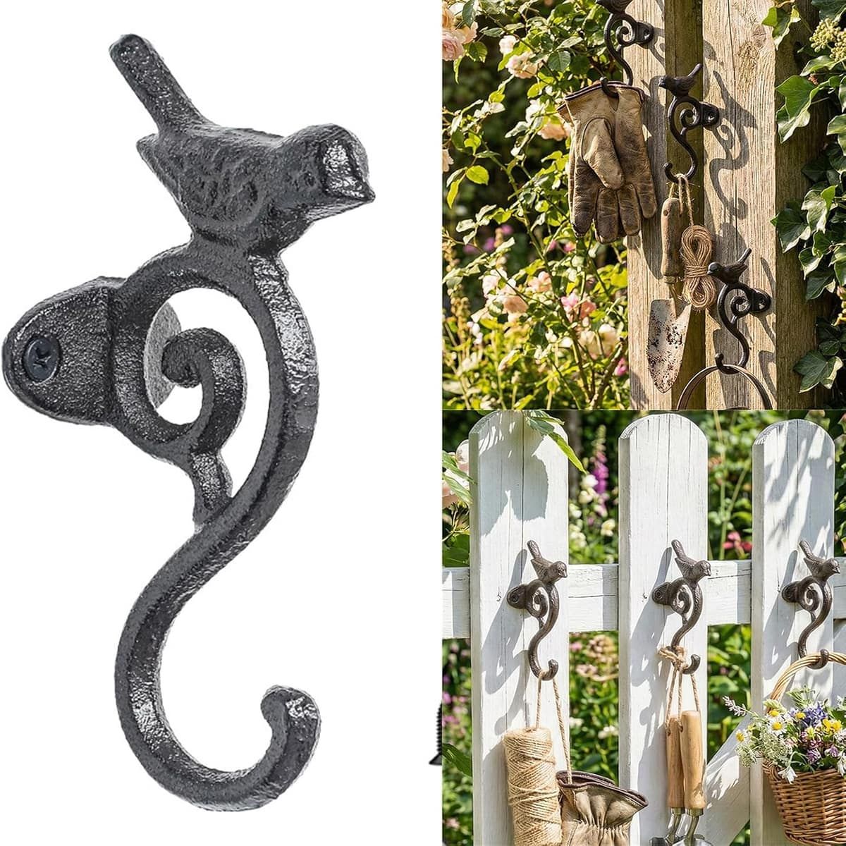 2 Pcs Bird Shape Wall Hook Storage Organiser | StorageOZ