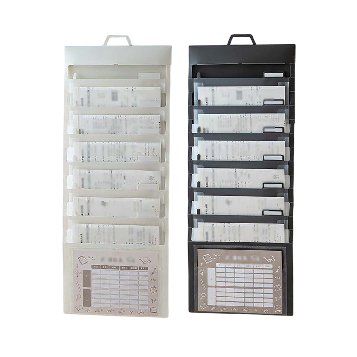 Wall File Bags Two Colours Desk Organiser | StorageOZ