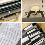 Wall File Bags Two Colours Desk Organiser | StorageOZ