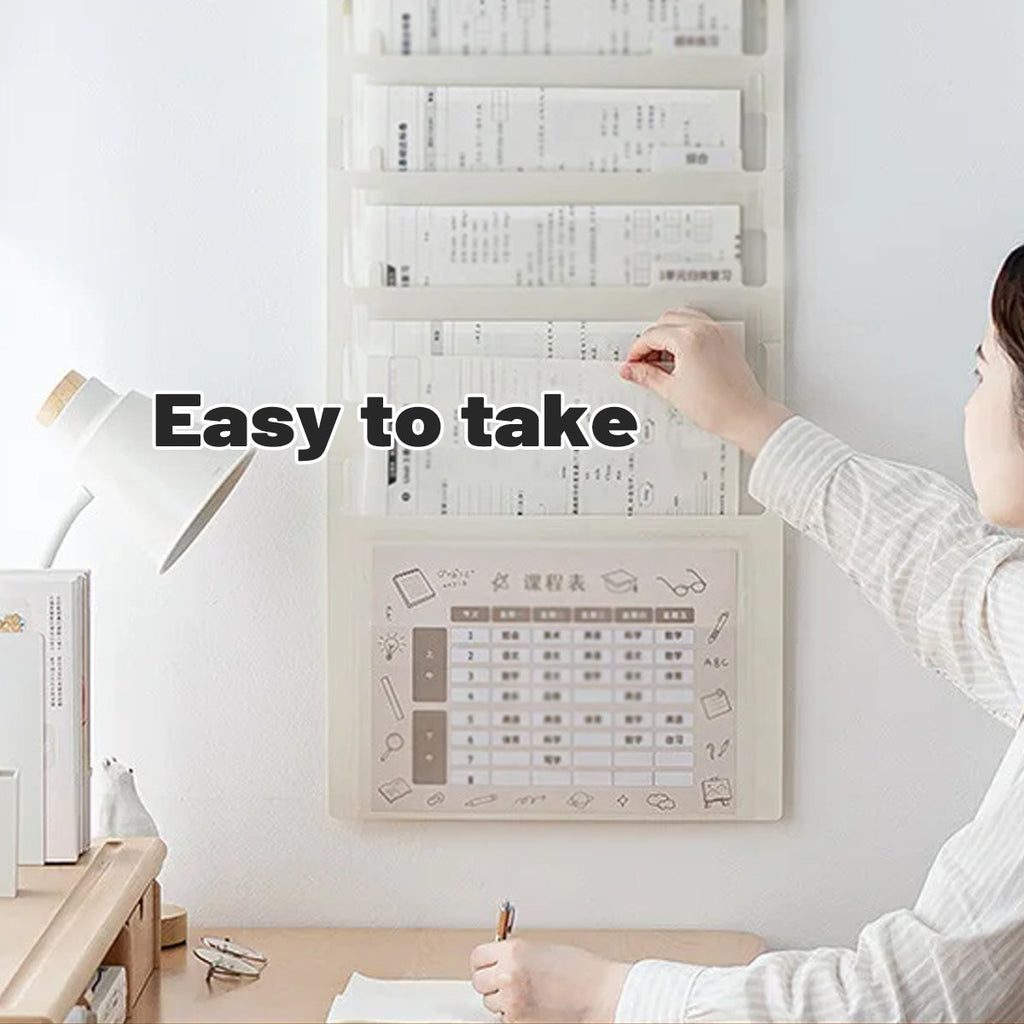 Wall File Bags Two Colours Desk Organiser | StorageOZ