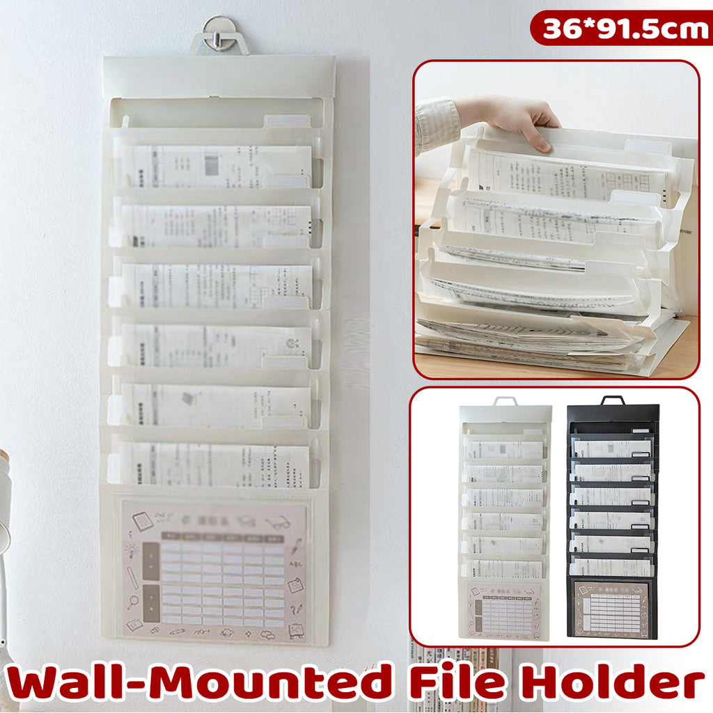 Wall File Bags Two Colours Desk Organiser | StorageOZ