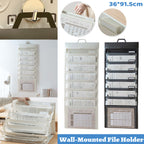 Wall File Bags Two Colours Desk Organiser | StorageOZ