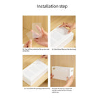 4 Pcs Wall Mount Storage Boxes Organiser | StorageOZ