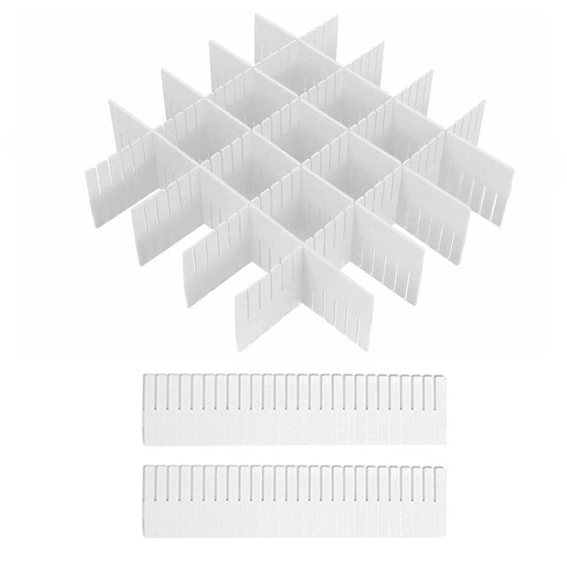24 Pcs Adjustable Drawer Divider Organiser | StorageOZ