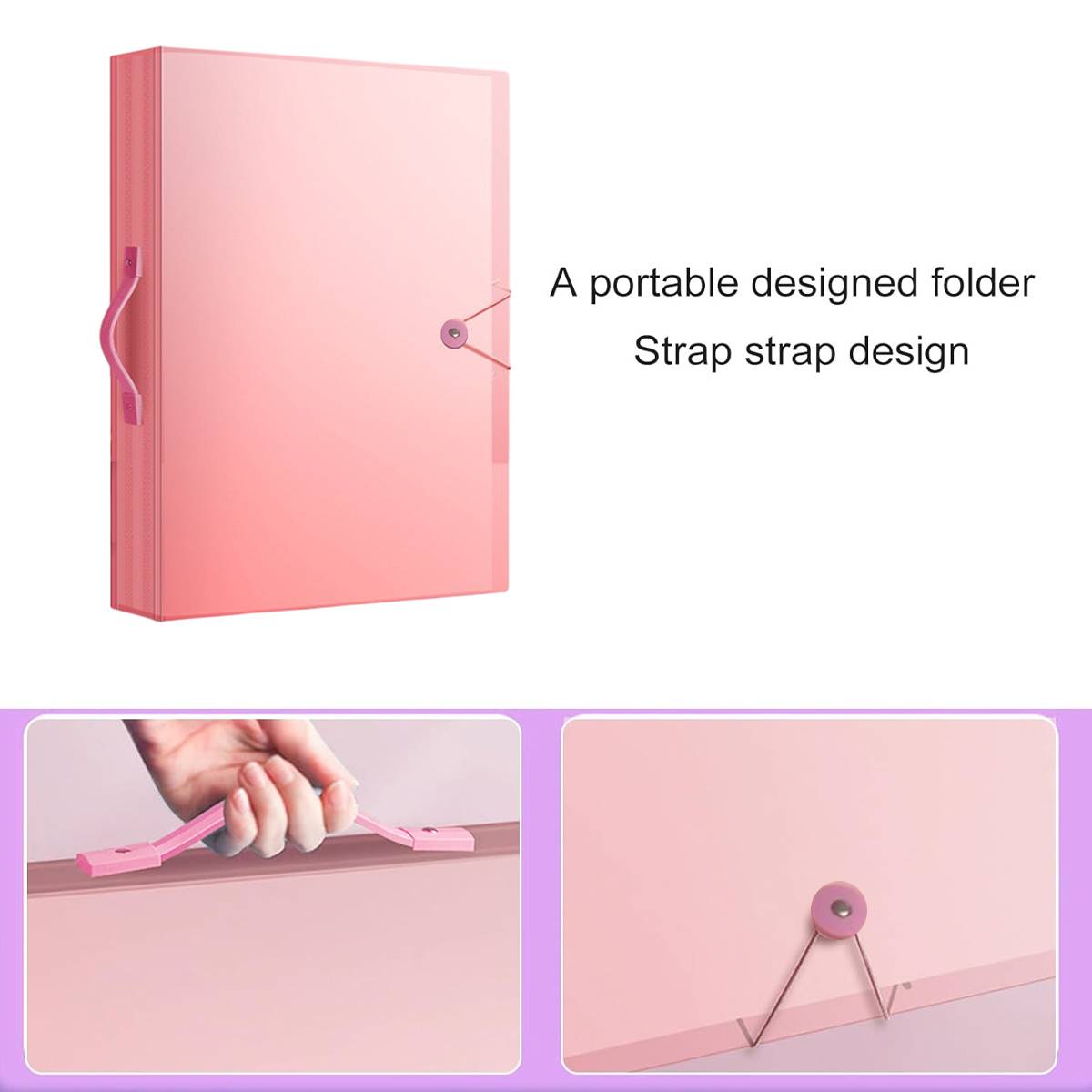Pink A3 Art Folder Desk Storage Organiser | StorageOZ